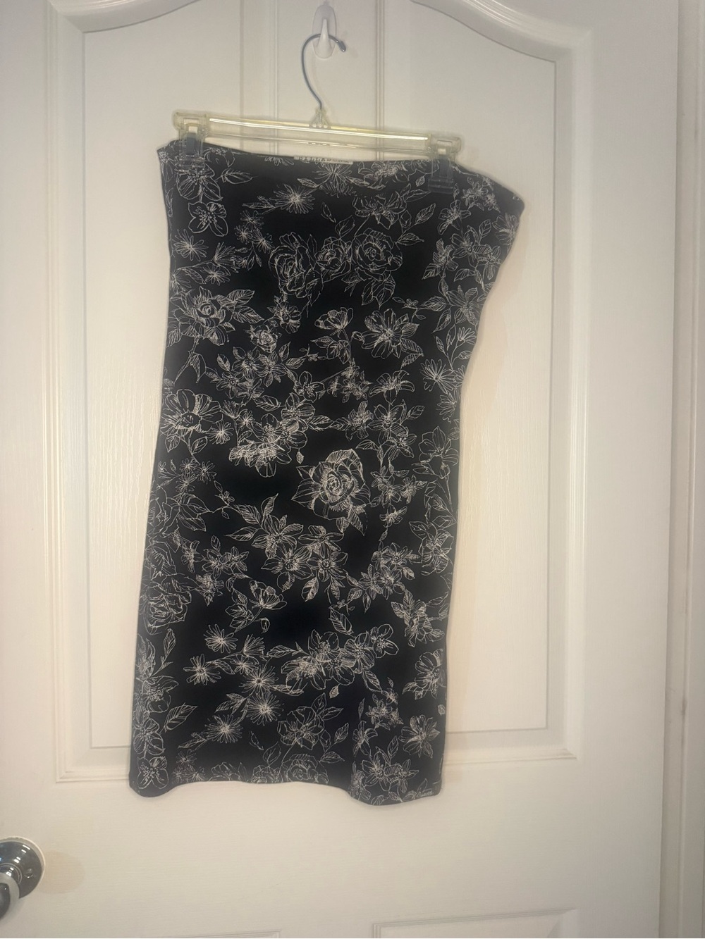 Billabong Black Strapless Floral Dress